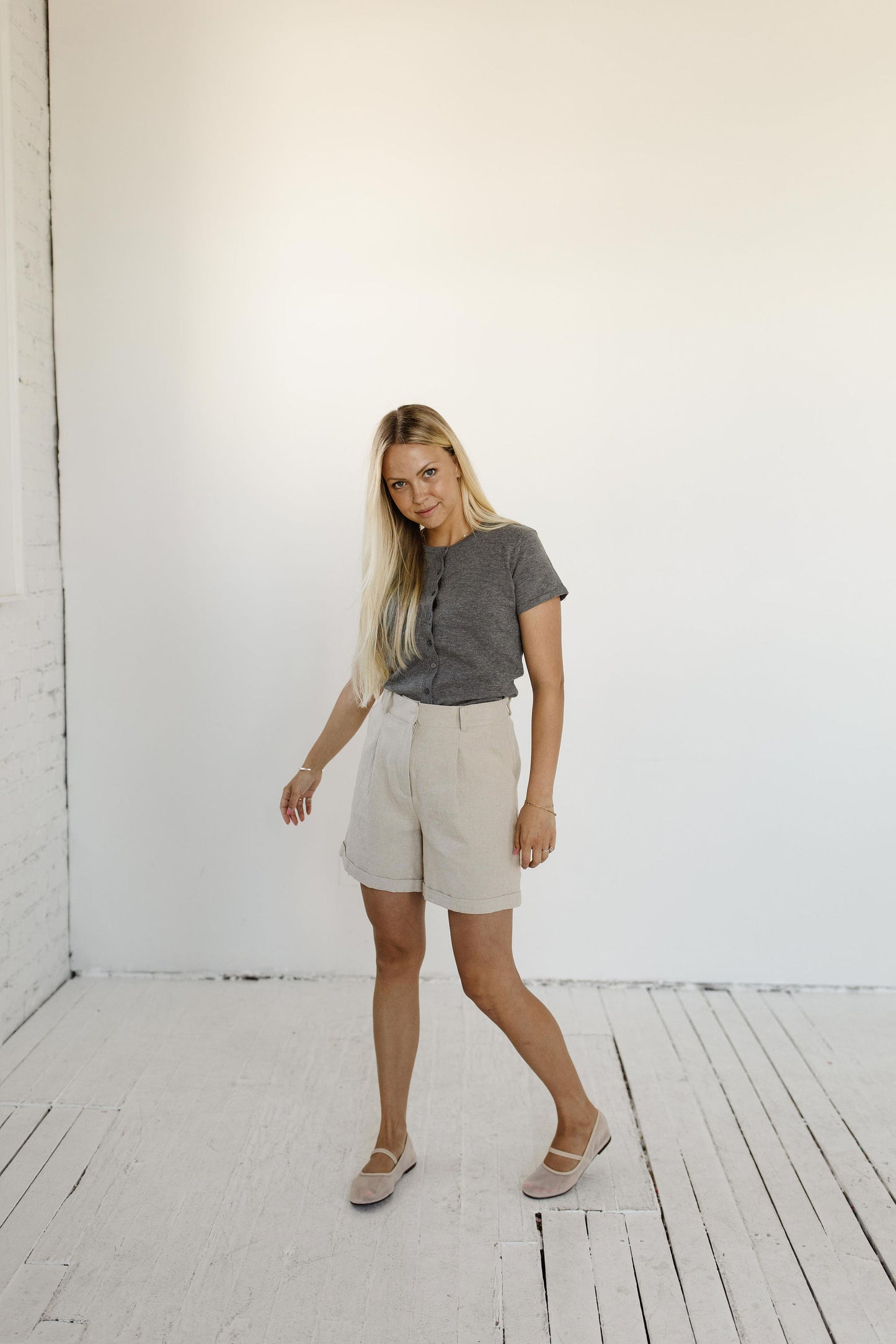 The Sofia Shorts - Linen