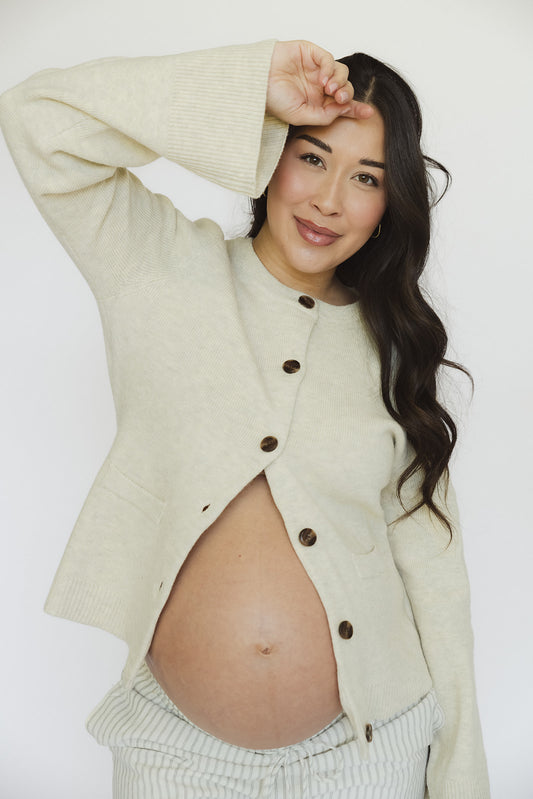 The Port Cardigan - Oatmeal