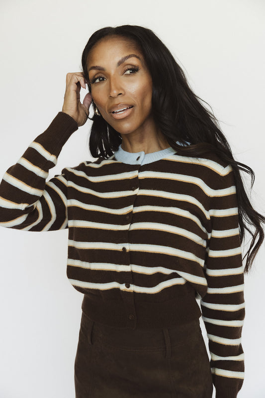 The Ivy League Striped Cardigan