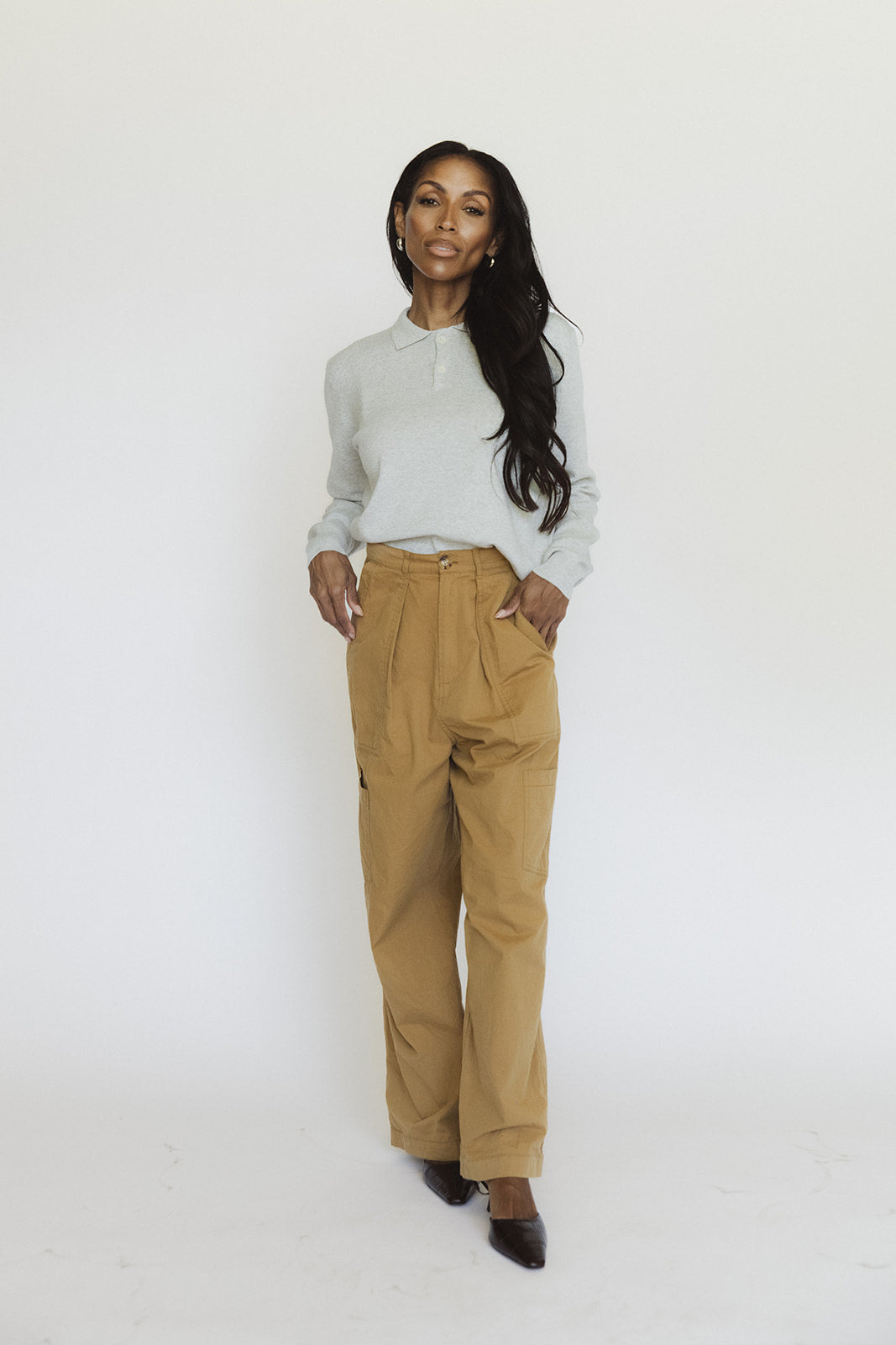 The Brandee Cargo Wide Leg Pants Small 2