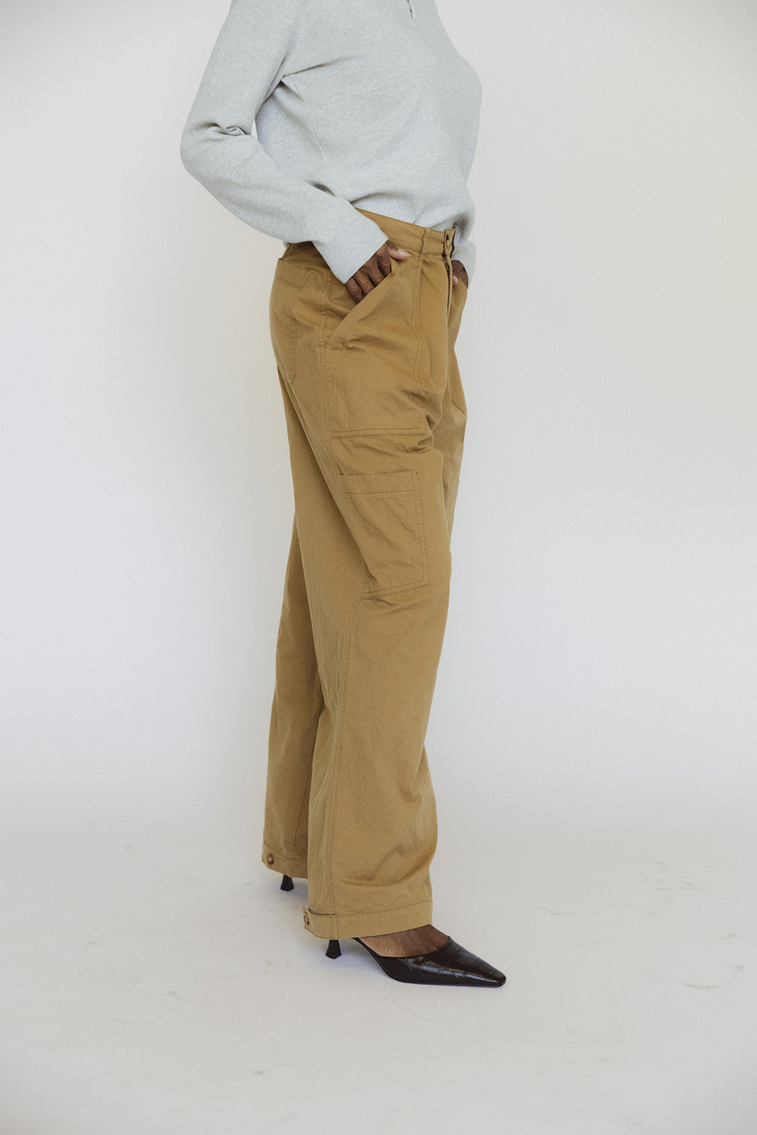 The Brandee Cargo Wide Leg Pants