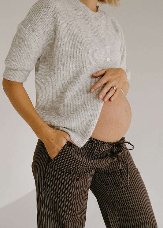 The Nellie Brown Striped Pants