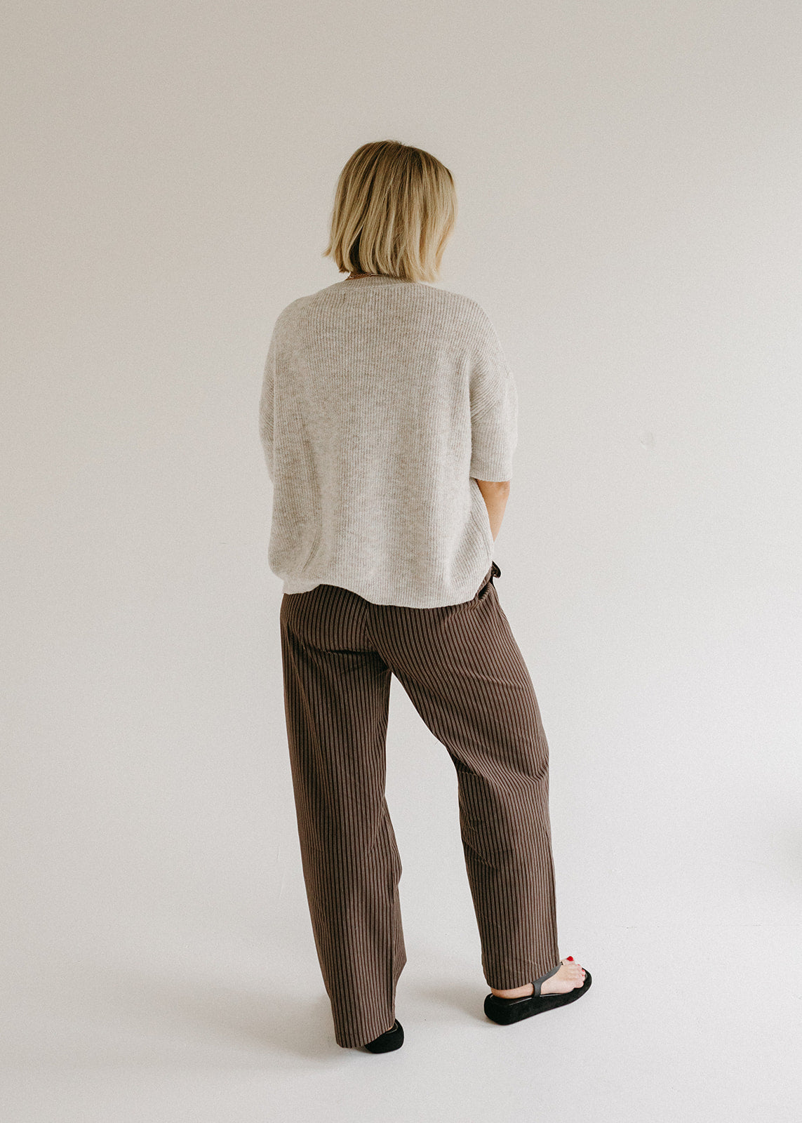 The Nellie Brown Striped Pants