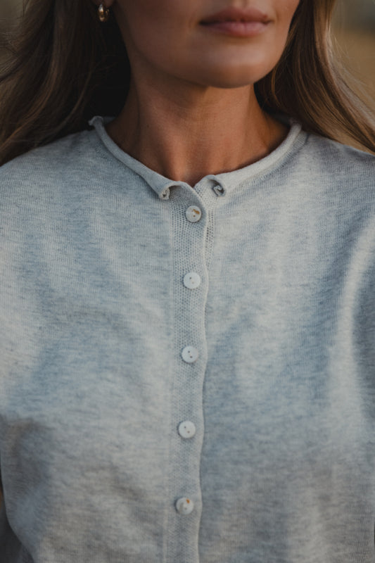 The Foster Cardigan - Heather Grey