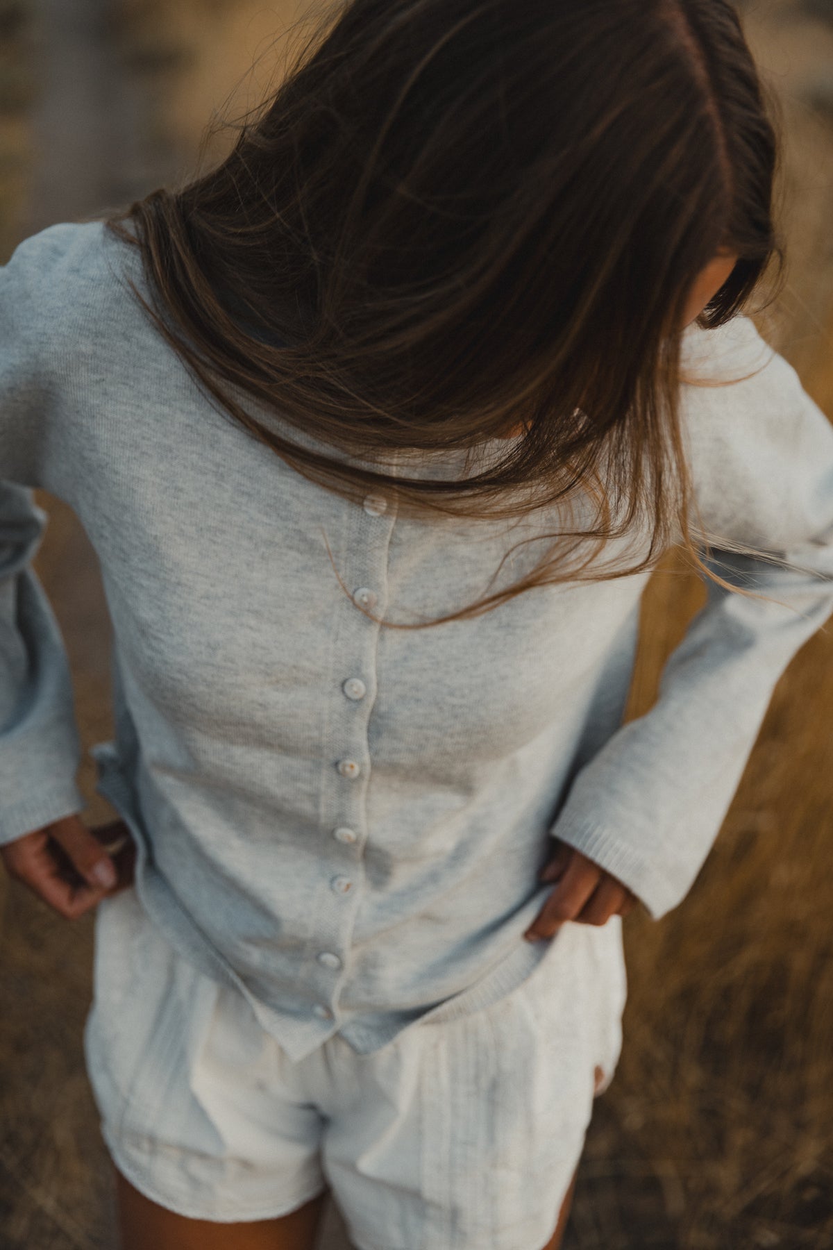The Foster Cardigan - Heather Grey