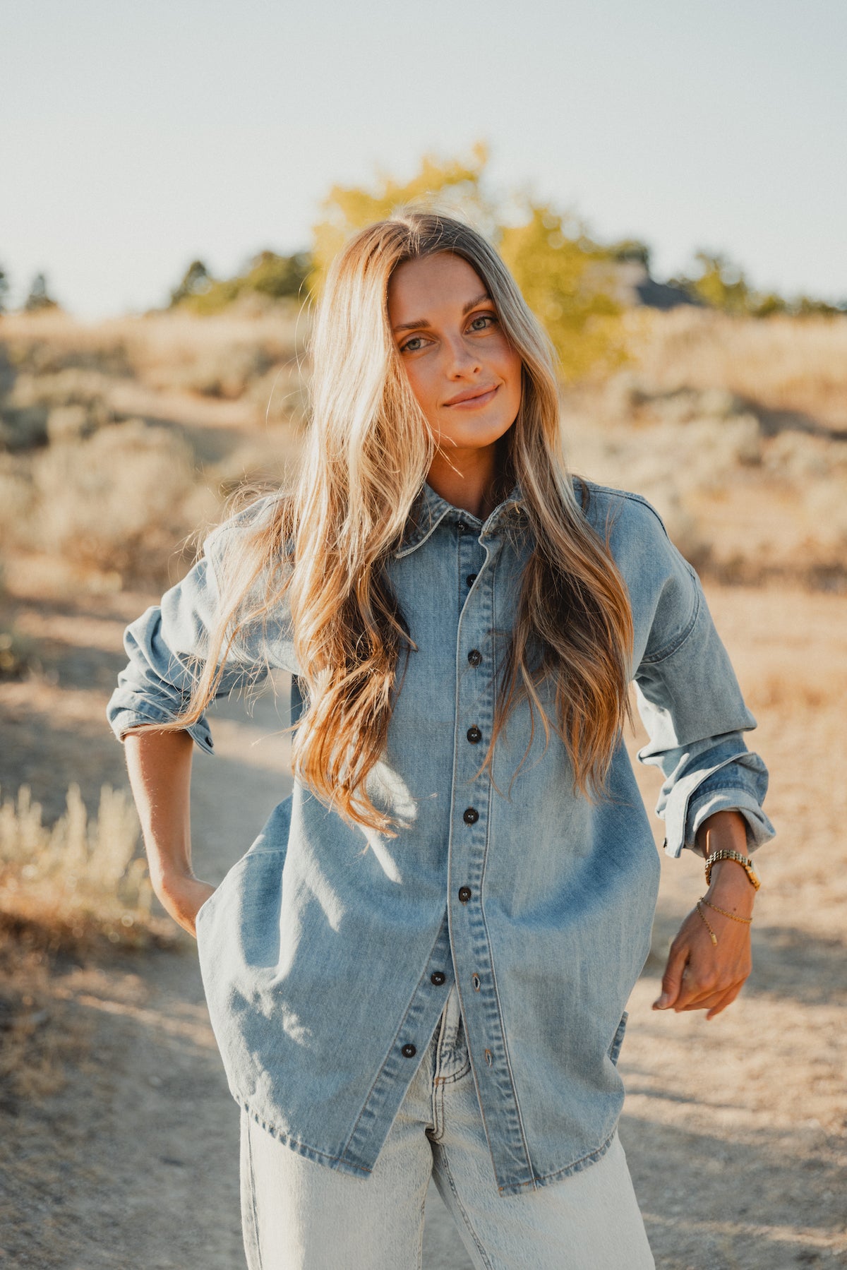 The Core Button Up - Denim