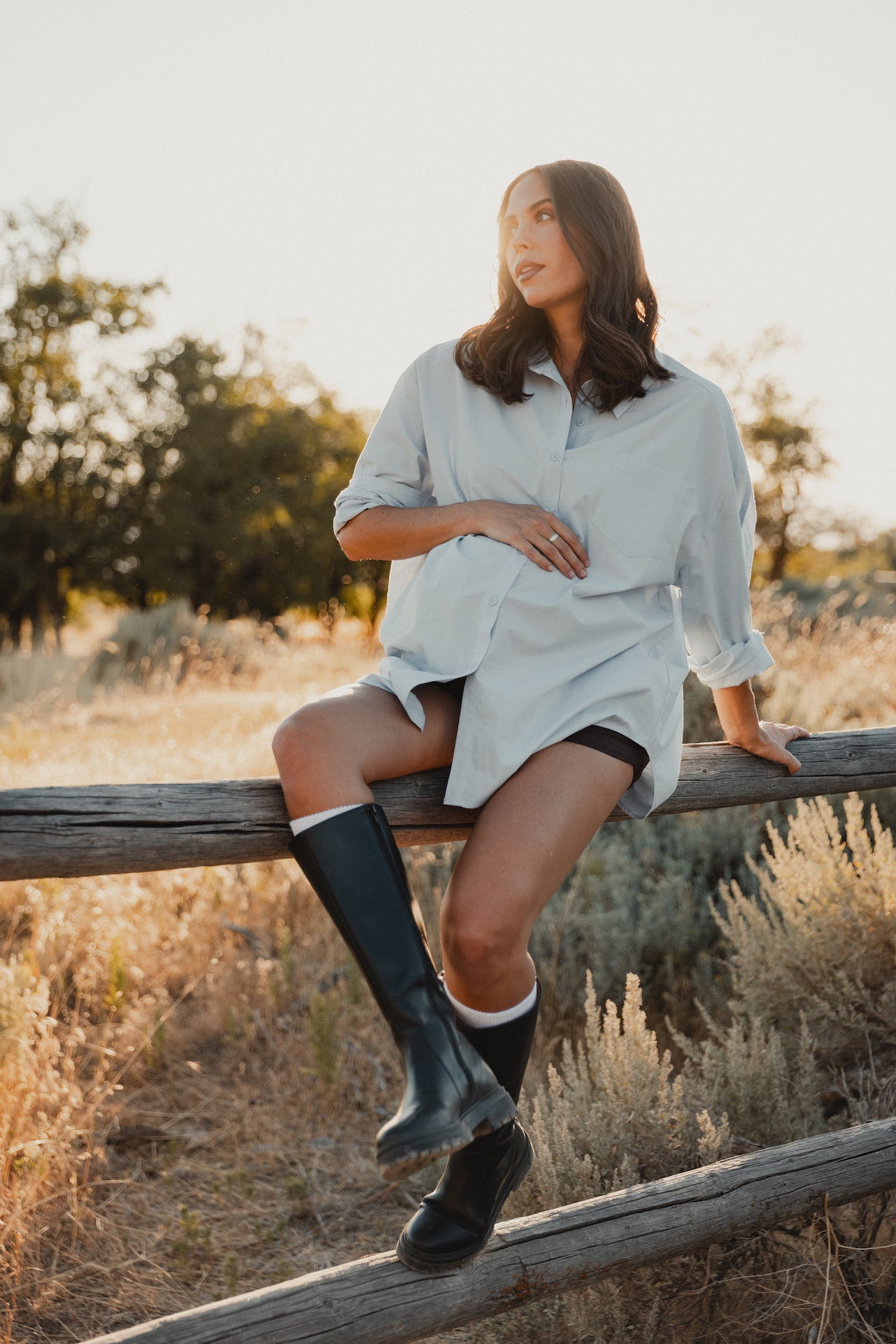 The Townes Blue Button Up