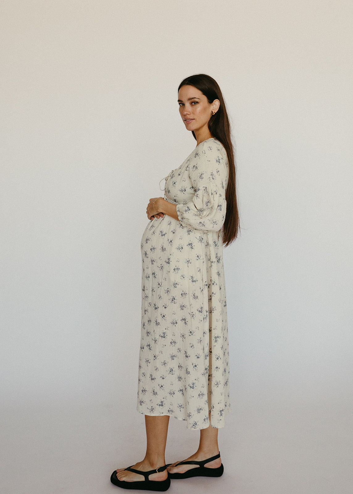 The Meyers Dress - Blue Floral
