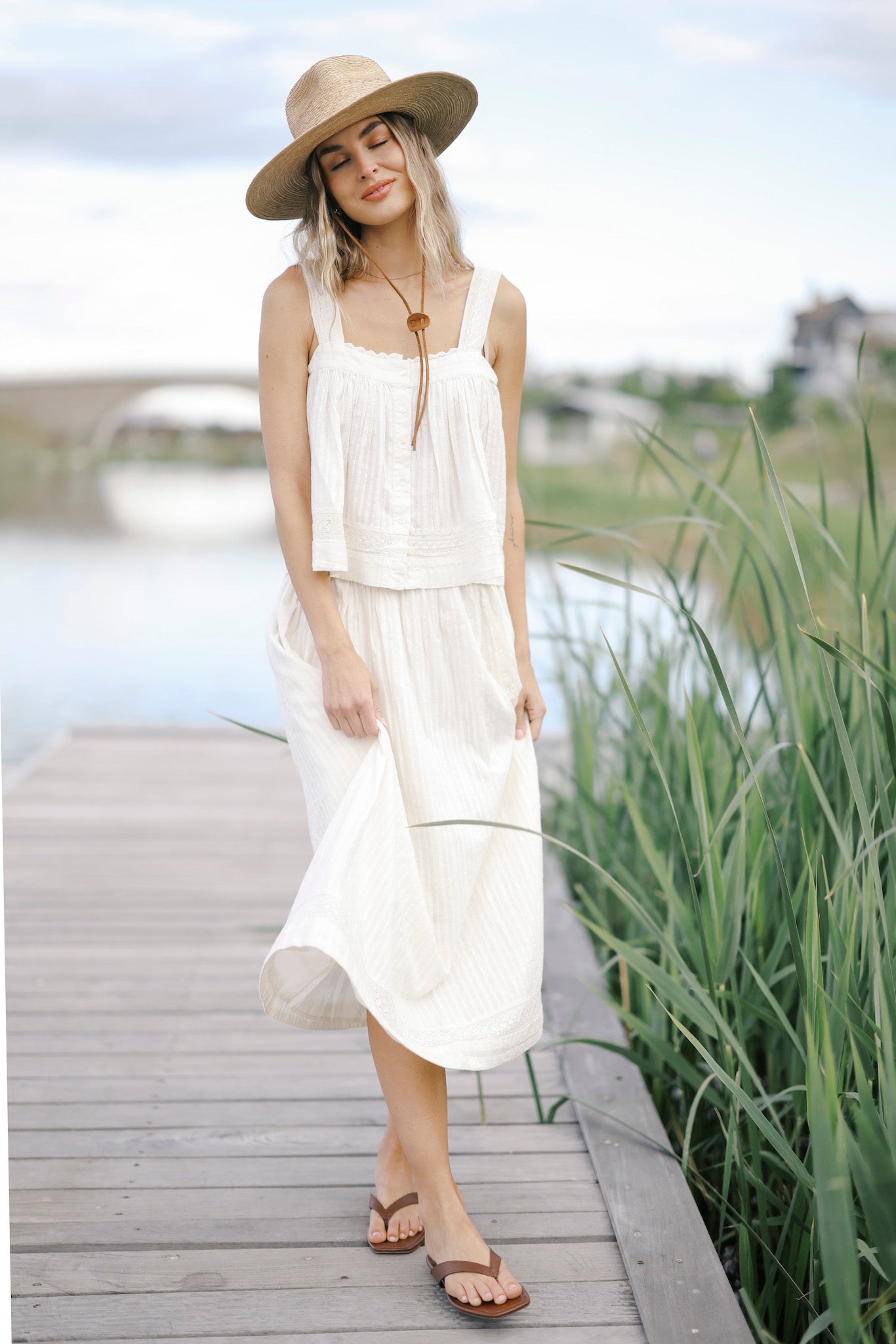 The Harbor Embroidered Skirt