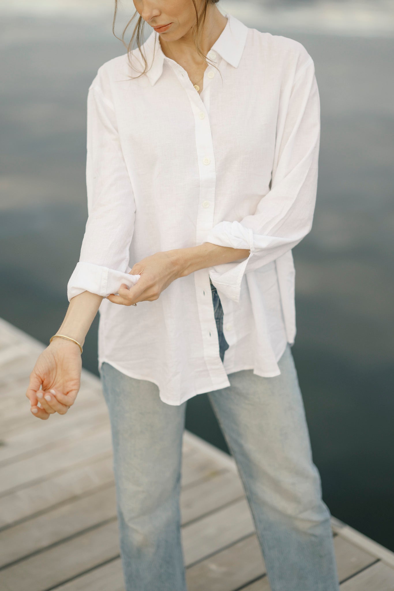 The Kennedy White Button Up