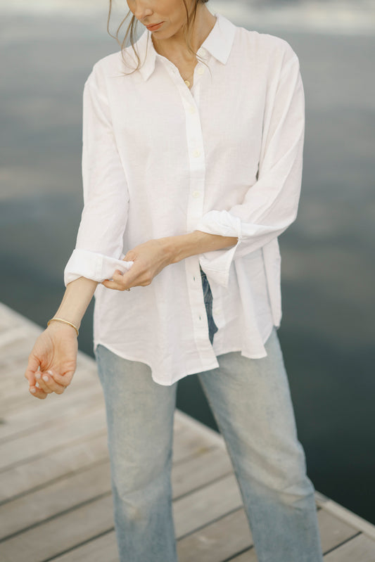 The Kennedy White Button Up