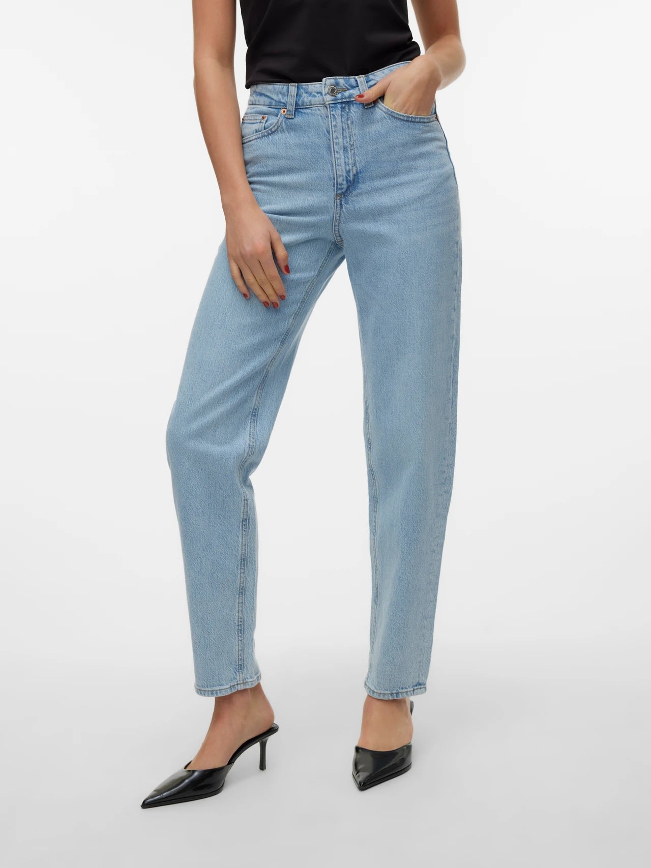 The High Rise Mom Jeans - Light Denim