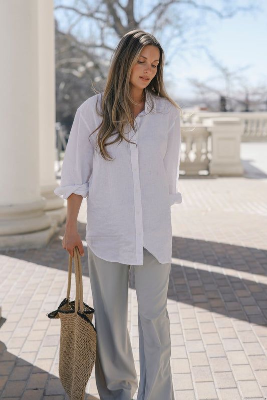 The Kennedy White Button Up