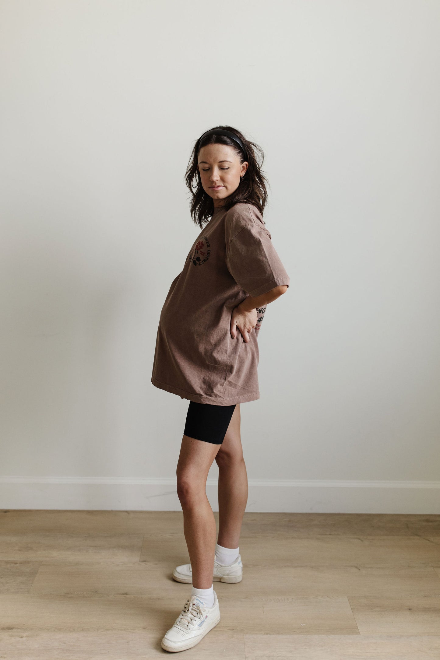 The Flower District Oversized Tee - Brown
