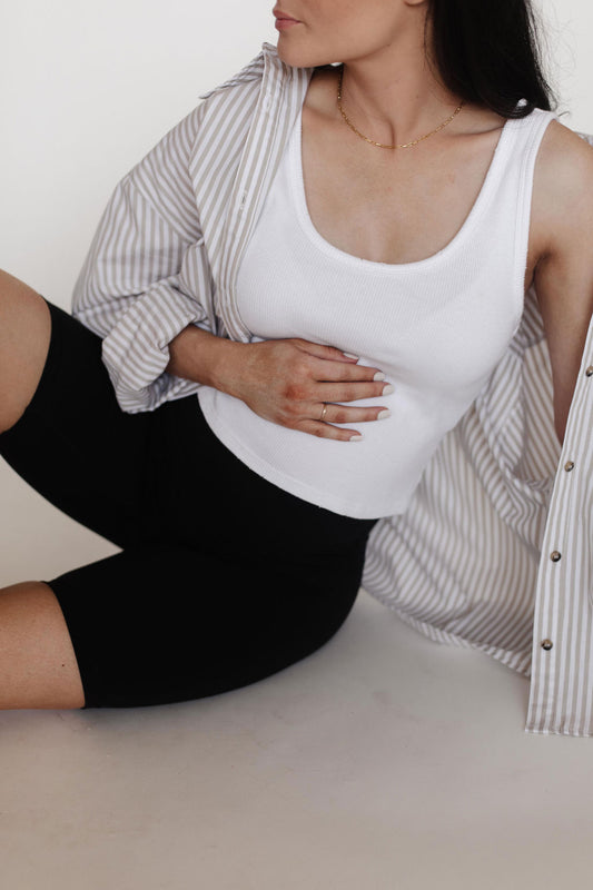 The Grow With Me Biker Shorts - Black