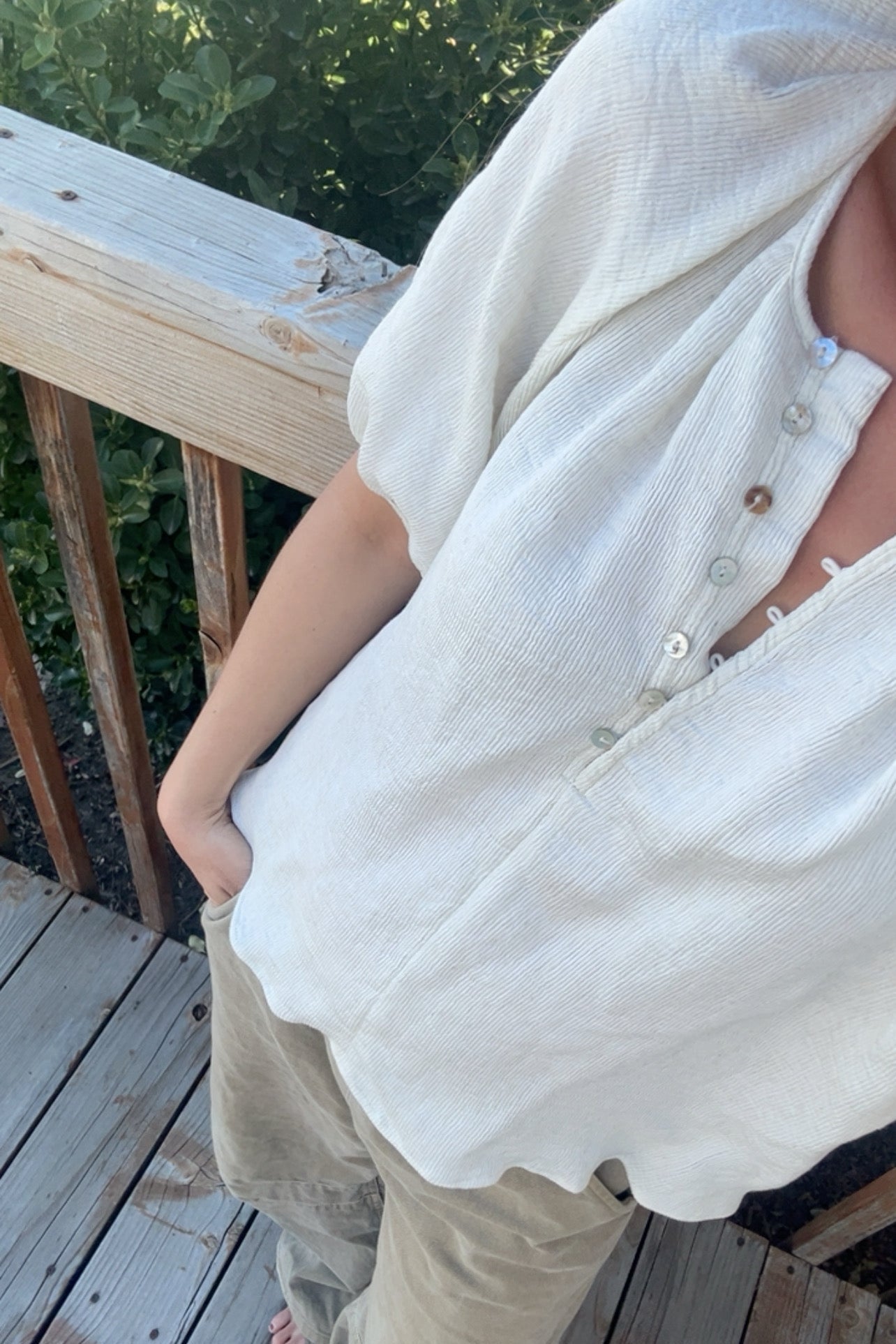 The Cradle Blouse - Cream