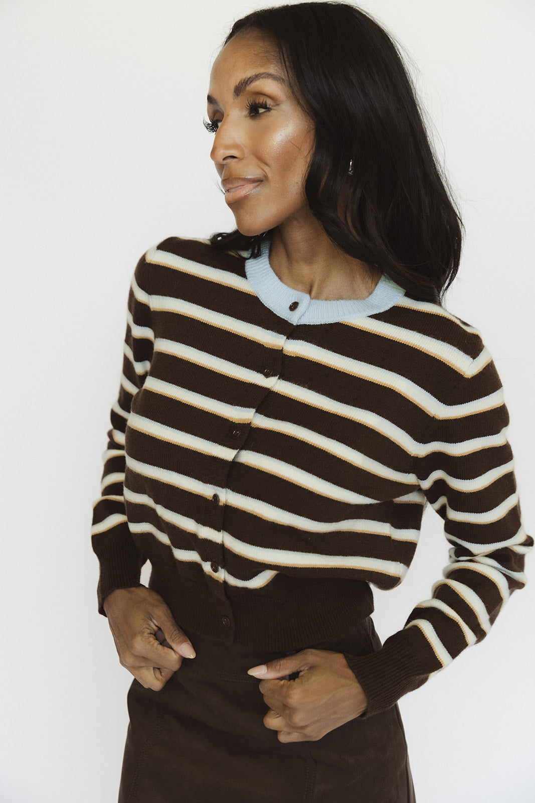 The Ivy League Striped Cardigan