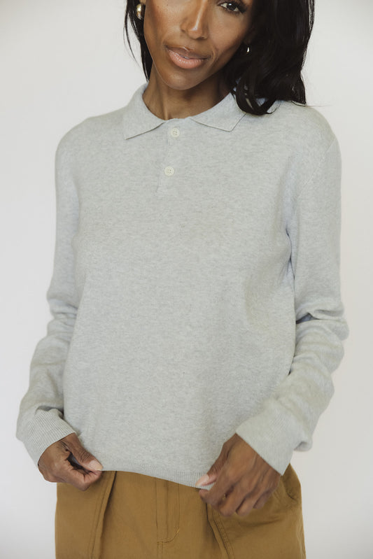 The Club Polo - Heather Grey
