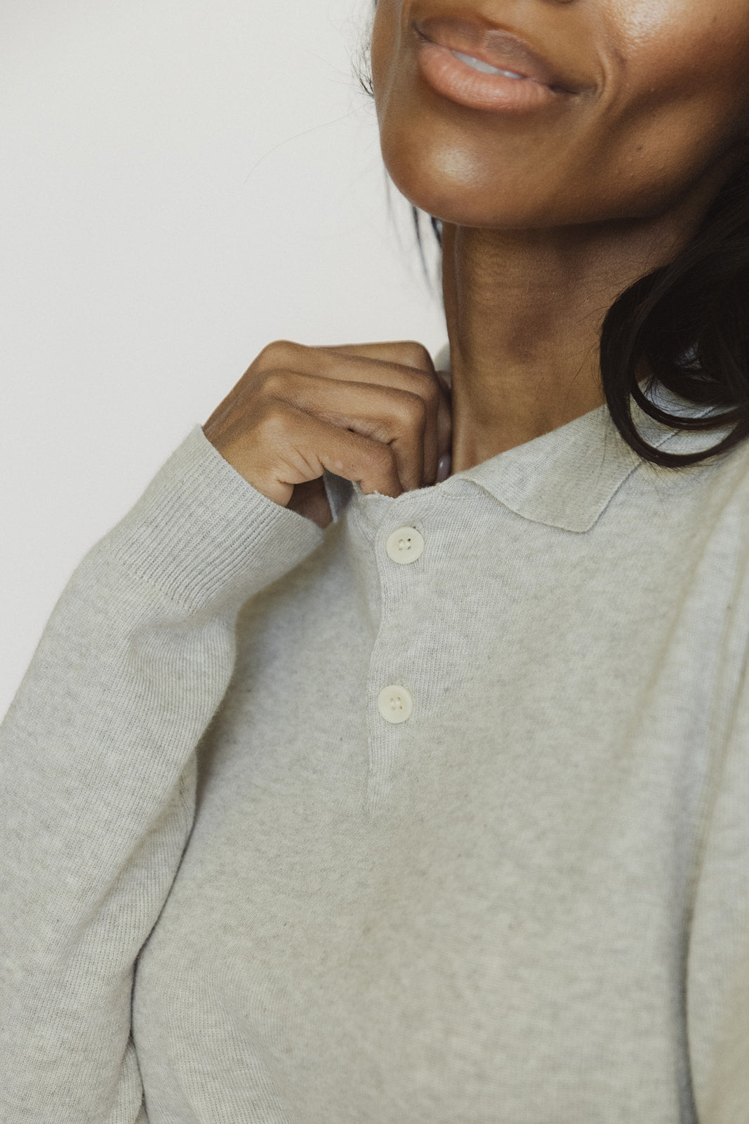 The Club Polo - Heather Grey