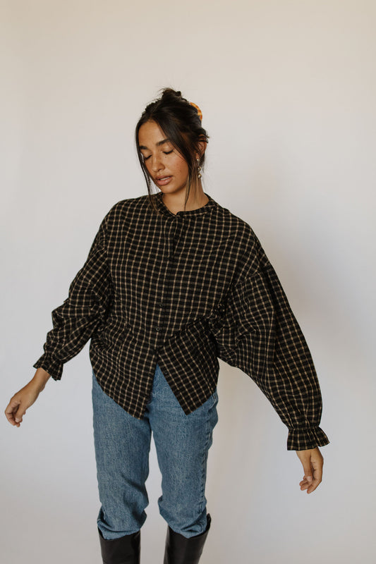 The October Top - Plaid