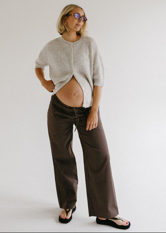 The Nellie Brown Striped Pants