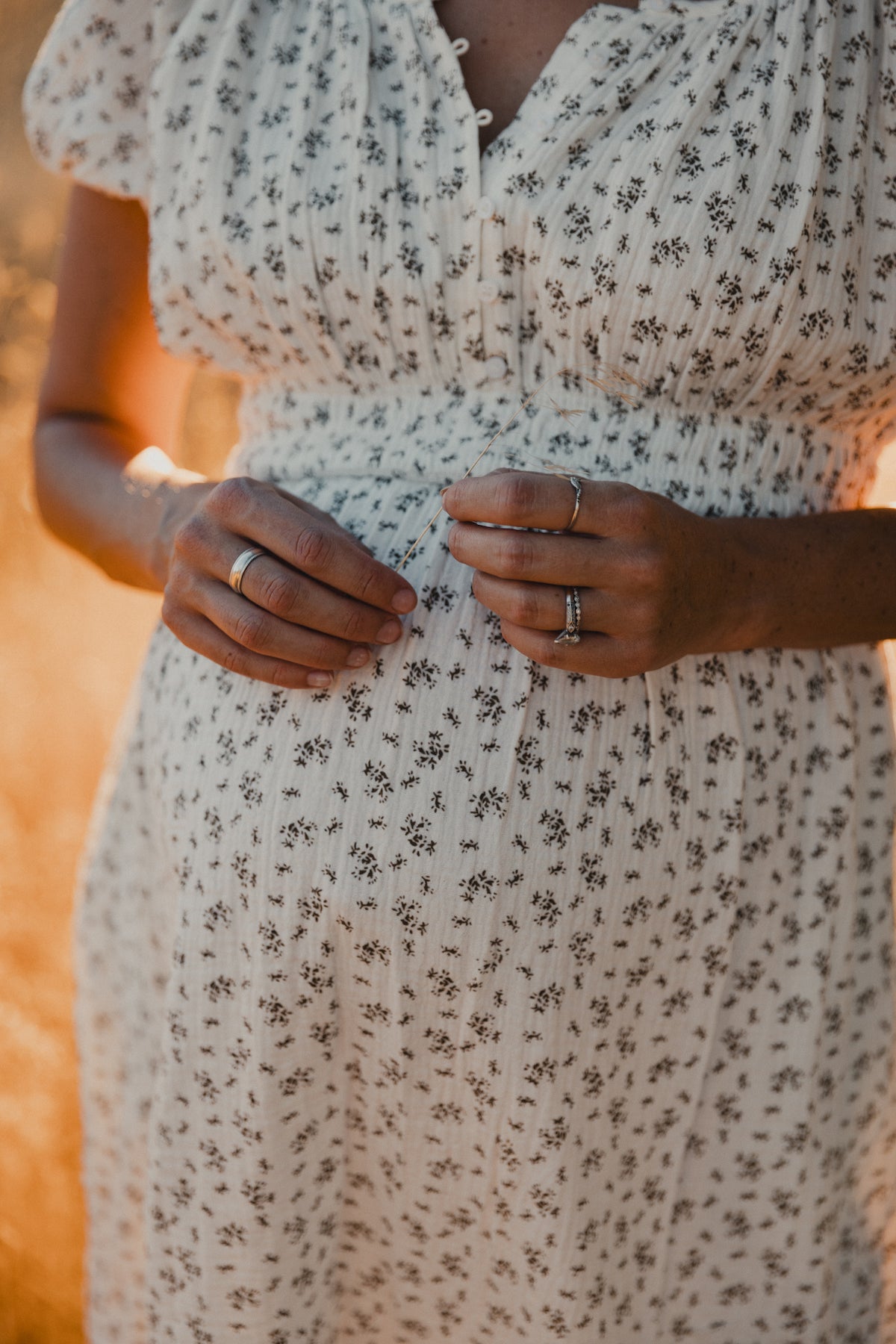 The Meyers Dress - Brown Floral