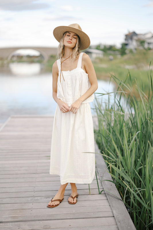 The Harbor Embroidered Skirt