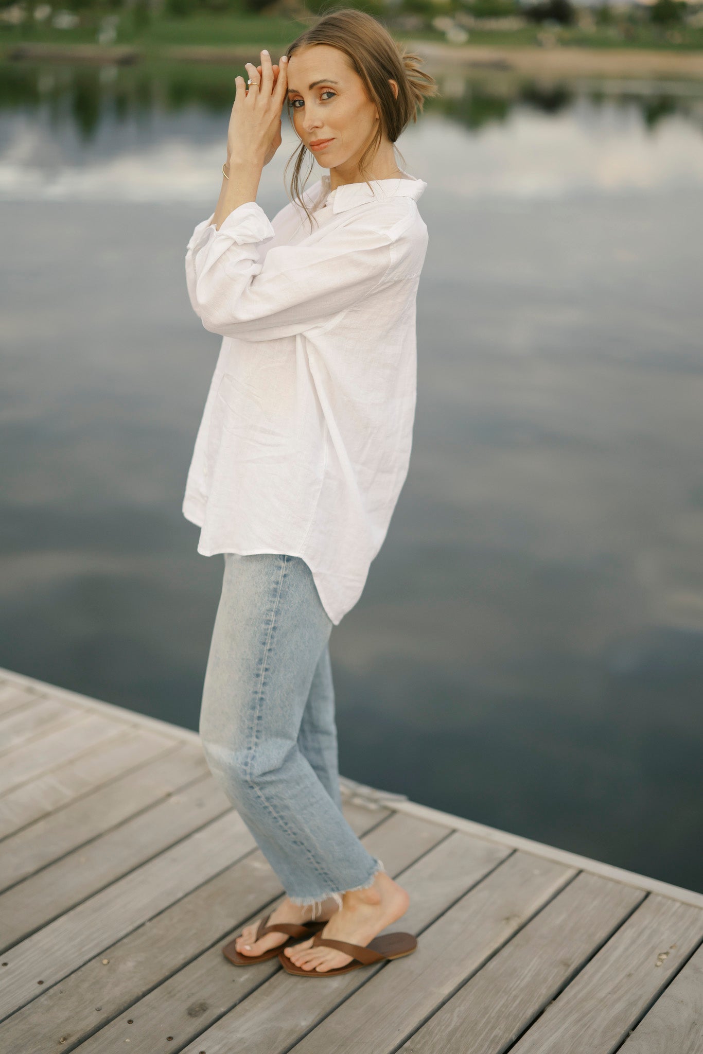 The Kennedy White Button Up