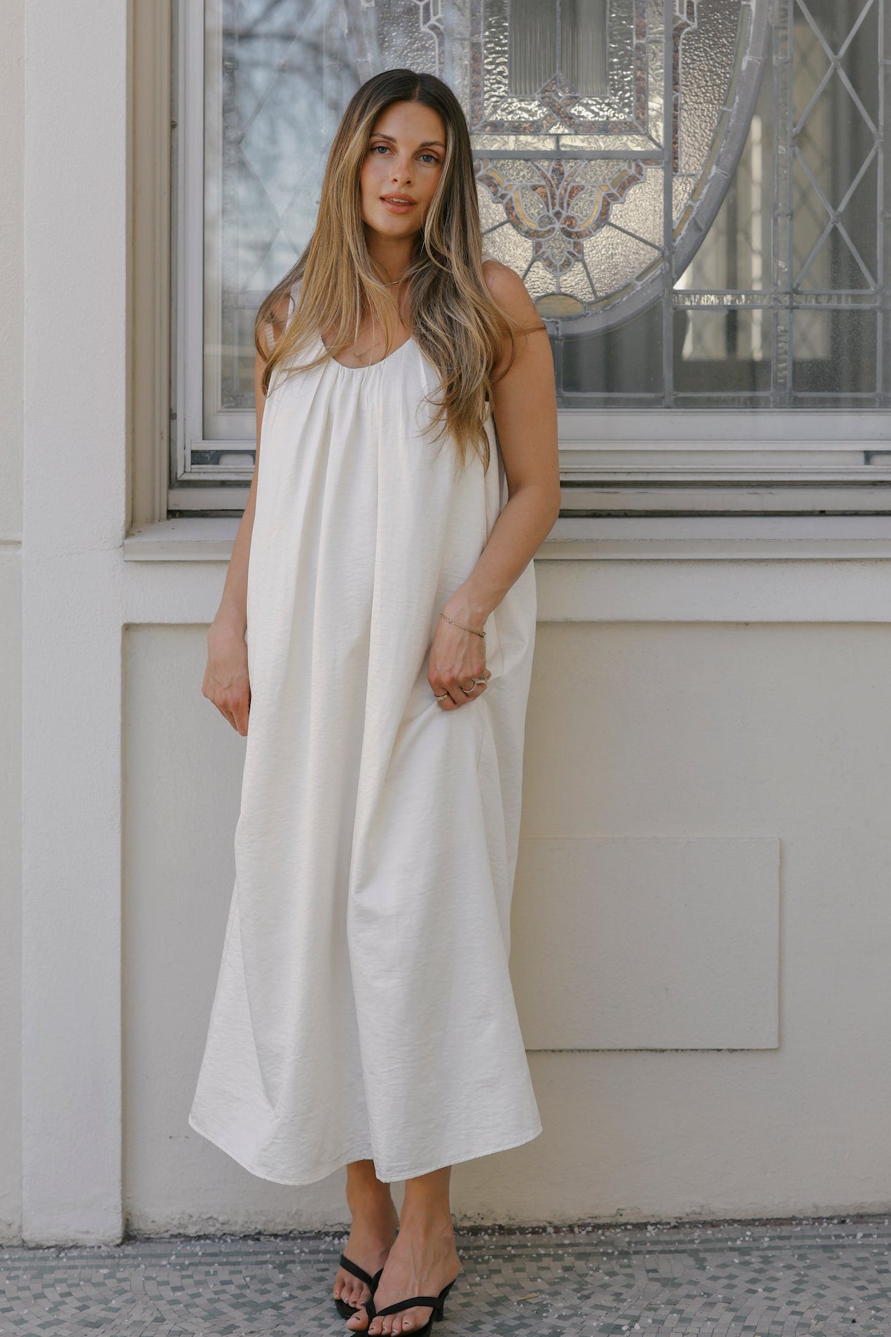 The Carnation Dress - Off White