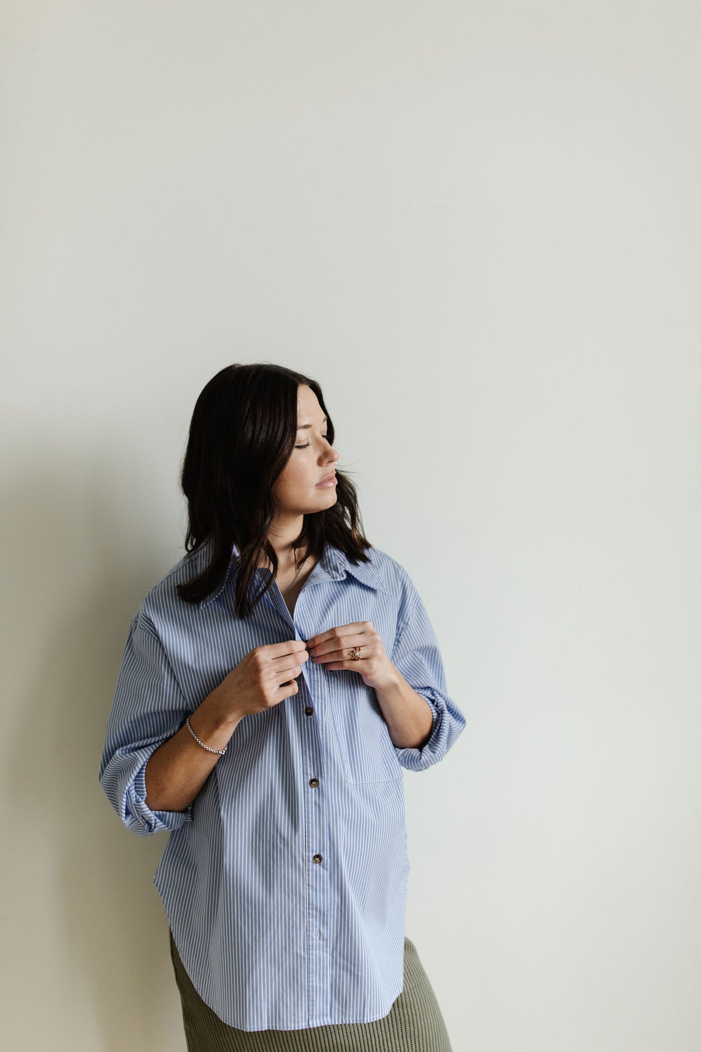 The Chapter Button Up - Blue Striped
