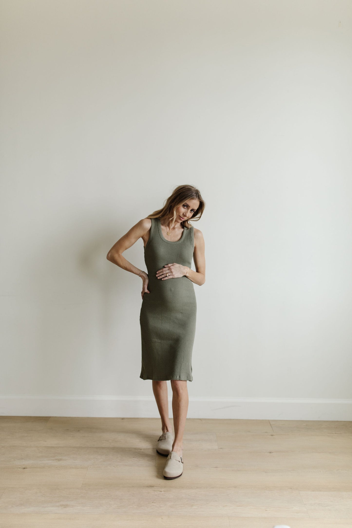 The Expecting Dress - Sage
